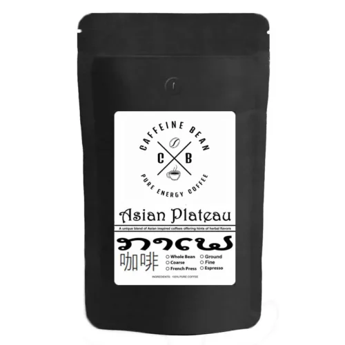 Asian Blend medium roast whole bean coffee bag